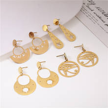OUFEI 2020 New Fashion Geometry Earrings For Women Handmade Hanging Dangle Earring Jewelry Accessories Bohemian Free Shipping 2024 - buy cheap
