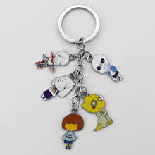 Undertale Sans Frisk Papyrus Key Chain Pendant Cosplay Otaku Keychain Keyring  Cosplay Costume Collection Christmas Gift 2024 - buy cheap