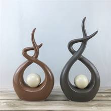 Ceramic Abstract Figurines Miniature Statues Nordic Creative Table Desktop Home Living Room Decoration Accessories Gifts 2024 - buy cheap