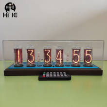 Brushed Aluminum Panel Electronic DIY kit IN18 Nixie Tube Digital LED Clock Gift IN-18 Glow Tube Clock Boyfriend Gift 2024 - buy cheap