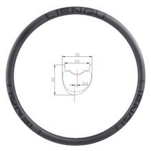 Llanta asimétrica de carbono para bicicleta de montaña, llanta de 30mm, 350g, 29er, 25mm de ancho interno, 24H, 28H, 32H 2024 - compra barato