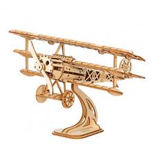 Airplane Design Assembled Model Hands Craft DIY 3D Wooden Puzzle Jigsaw Toy Model Hands Craft DIY 3D Wooden Puzzle Jigsaw Toy 2024 - buy cheap