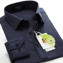 6XL 7XL 8XL 9XL 10XL 2020 Large Size Striped Shirt Men's Business Casual Loose Cotton Straight Long Sleeve Shirt Brand Clothing 2024 - buy cheap