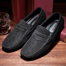 New Men Loafers Genuine Leather Soft Moccasins High Quality Spring Autumn Cow Leather Shoes Men Comfortable Flats Driving Shoes 2024 - buy cheap
