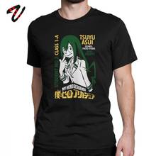 Men Anime Tshirt My Hero Academia T-shirt Boku No Hero Academia T Shirt Froppy Vintage Tee Shirt Crewneck 100% Cotton Tops Japan 2024 - buy cheap