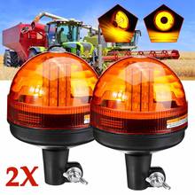 2/4pcs 12V 24V Truck LED Flashing Strobe Light 40LED Rotating Emergency Warning Beacon Lamp Amber For Trailer Tractor Bus 2024 - buy cheap