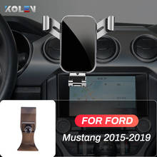 Автомобильный мобильный телефон держатель для Ford Mustang 2015 2016 2017 2018 2019 GPS тяжести стенд Специальное крепление навигации кронштейн аксессуары для ванной комнаты 2024 - купить недорого