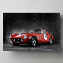 Supercar Posters Ferraris 250 GT Berlinetta Retro Car Picture Prints Canvas Paintings Wall Art for Home Room Decor 2024 - buy cheap