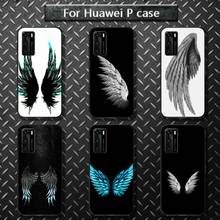 Чехлы для телефонов Wing Angel Girls для huawei P40 pro lite P8 P9 P10 P20 P30 psmart 2019 2017 2018 2024 - купить недорого