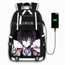 Schoolbag Anime Bungou Stray Dogs Backpack Mochila Laptop Rucksack Travel Bag Bookbags for Students Adult 2024 - buy cheap
