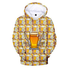 2021 novo amarelo 3d hoodies cerveja homem/mulher hip hop camisolas cerveja hoodie 3d manga longa pulôver moda casual harajuku casacos 2024 - compre barato