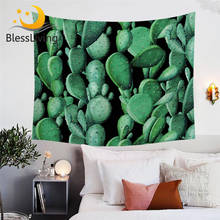 Papel de parede decorativo para plantas tropicais, decorativo de cactos verdes, kaktus, suculentas para pendurar na parede, tapete vívido 2024 - compre barato
