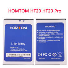 Bateria de backup para homtom ht20 pro, bateria de alta capacidade para substituição, 100% mah 2024 - compre barato