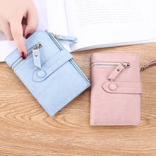 Casual Women Short Wallet PU Leather Hasp Money Bag Ladies Korean Fashion Multifunction Card Holder Female Fold Small Coin Purse 2024 - buy cheap