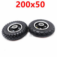 Neumático de rueda delantera de 200x50, rueda inflable de 8 pulgadas, interior y exterior con Llanta de Aleación para piezas de Scooter eléctrico, 200x50 2024 - compra barato