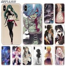 Silicone Soft Case For Apple iPhone 13 12 11 Pro X XS Max XR 6 6S 7 8 Plus Mini SE 2020 Anime Girl school uniform smiling Case 2024 - buy cheap