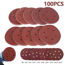 100pcs 5.9 Inch 150mm Round Sandpaper Six Hole Disk Sand Sheets Grit 40-800 Hook and Loop Sanding Disc Polish 2024 - buy cheap
