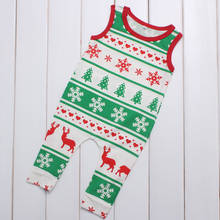 COSPOT Baby Boys Girls Christmas Romper Girl Boy Cute X'mas Reindeer Jumpsuits Newborn Summer Cotton Jumper 2021 New Arrival 50 2024 - buy cheap