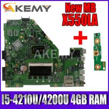 Akemy X550LA Motherboard For ASUS A550L X550LD R510L X550LC X550L X550LB laptop Motherboard Mainboard I5-4210U/4200U 4GB RAM 2024 - buy cheap