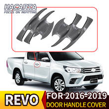 FOR HILUX REVO ROCCO 2016-2019 MODEL CARBON FIBER HANDLE COVER HANDLE BOWL STICKERS ACCESSORIES TRIM COVER 2024 - buy cheap