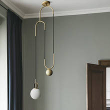 Candelabro minimalista postmoderno para sala de estar, comedor, bar, dormitorio, estudio, creativo, diseño de balcón 2024 - compra barato