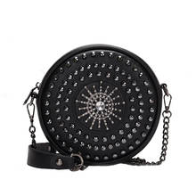 Crossbody Bags For Women Circle Rivet Bag Handbags luxury tassel women's  Shoulder Bags Chain messenger bags 2024 - buy cheap