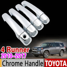 for Toyota 4Runner 2010 - 2017 Chrome Handle Cover Trim Set for 4 Runner 2011 2012 2013 2014 2015 2016 Accessories Car Styling 2024 - buy cheap