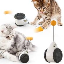 Смарт-интерактивная игрушка для кошек обучение 360 градусов самостоятельно вращающийся шар домашних животных игры стакан качели детские игрушки с логической самобалансировкой самоходная машинка 2024 - купить недорого