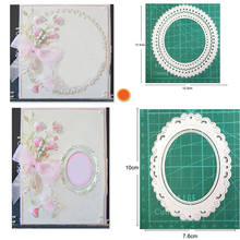 Os dados do ofício do corte do metal cortam morrem molde oval círculo quadro decoração scrapbooking dados faca molde lâmina perfurador estênceis morrem 2024 - compre barato