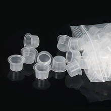 100 Pieces Tattoo Ink Cup S/M/L Plastic Disposable Microblading Transparent  Permanent Makeup Accessories Container 2024 - buy cheap