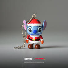 Figuras de stitch de Navidad, juguetes de colección subminiatura de 3cm, materiales DIY, 12 piezas 2024 - compra barato