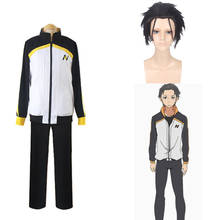 Re: Zero Kara Hajimeru Lsekai Seikatsu Subaru Natsuki Cosplay Halloween Suit Jacket Zipper Coat And Long Pants Suit Sportswear 2024 - buy cheap