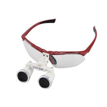 Lupa binocular de 3.5 vezes com lente de vidro óptico, lupa médica dentária de 420mm 2024 - compre barato