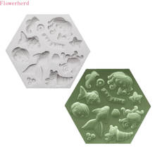 Marine Silicone Mold Goldfish Conch Octopus Cup Cake Decoration Cartoon Silicone Mold Baking Tools Pastry Mold Fondant Tools 2024 - buy cheap