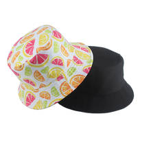 Панама мужская шляпа-Панама для женщин на каждый день с изображением фруктов лимон ананас, банан печать Боб шапки уличная одежда в стиле «хип-хоп», шапки летняя шляпа рыболова 2024 - купить недорого