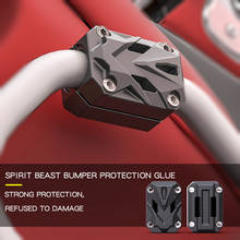 SPIRIT BEAST-cuna Universal para motocicleta, protección contra caídas, parachoques de goma, accesorios modificados, deslizadores de marco de personalidad 2024 - compra barato