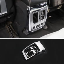 Para jeep grand cherokee 2014-2017 acessórios abs fibra de carbono/chrome carro volta traseira ar condicionado saída ventilação quadro capa guarnição 2024 - compre barato