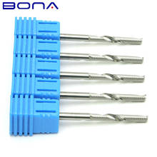 10pc 3.175*22mm One Flute Super Solid Milling Cutter, Engraving Router Bit, Carbide End Mill,CNC Tools Bits for wood mdf acrylic 2024 - buy cheap