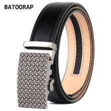 BATOORAP Luxury  Leather Belt For Men Click Buckle Automatic Fashion Jeans Waist Dress Strap Designer Belts Black 35MM BA-R012 2024 - buy cheap