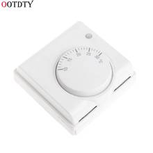 OOTDTY-controlador de temperatura de suelo de habitación, termostato mecánico de calefacción Central, 220V AC 2024 - compra barato