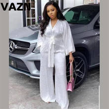 VAZN Office Lady Style Solid White Jumpsuits Bling Bling Sequined Rompers Shinny Lady Sexy Young Jumpsuit 2024 - buy cheap