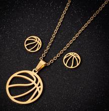 Hfarich-collares deportivos de baloncesto para hombre y Mujer, joyería de acero inoxidable para amantes del baloncesto, regalo, Accesorios para Mujer 2024 - compra barato