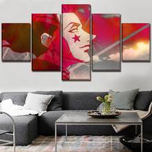 Hunter x Hunter-pósteres de Hisoka para decoración del hogar, pinturas en lienzo de arte de pared HD, accesorios de sala de estar, 5 uds. 2024 - compra barato