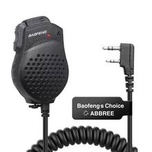 Microfone original para rádio baofeng, microfone ptt duplo para rádio de duas vias 2024 - compre barato