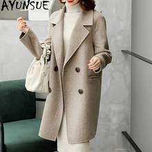AYUNSUE Double Side Wool Coat Winter Jacket Women Clothes 2020 Alpaca Woolen Coat Female Korean Long Coats Chaqueta Mujer MY3820 2024 - buy cheap