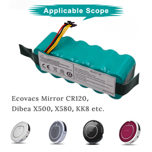 Batería recargable para Ecovacs Mirror CR120 Dibea X500 X580 KK8 Haier T320 T325 KK8, 14,4 V, 3500mAh, NIMH, Robot aspirador 2024 - compra barato