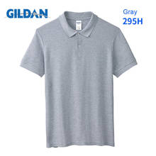 GILDAN Brand Mens Polo Shirt Summer Cotton Casual Solid Color Short Sleeve T Man Polo Shirts Breathable Polo Shirts For Men XXL 2024 - buy cheap