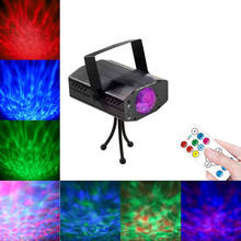 Proyector de luz Led con efecto de ondas al agua, luz láser estroboscópica de 7 colores para fiestas, bodas, discotecas, DJ y fiestas en casa 2024 - compra barato