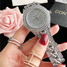 Женские часы Bayan Kol Saati 2020, модные роскошные женские кварцевые наручные часы розового золота и серебра, подарок 2024 - купить недорого
