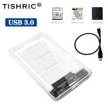Чехол TISHRIC для жесткого диска с USB 3,0 на SATA, чехол для мобильного телефона для ПК, ноутбука, внешний корпус для жесткого диска с кабелем 2024 - купить недорого